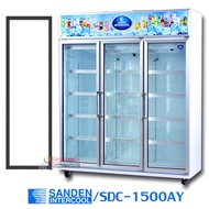 ขอบยางประตูตู้แช่ Sanden Intercool รุ่นSDC-1500AY (ตู้แช่ 3 ประตูใหญ่)ของแท้ ราคาต่อขอบยาง1เส้น