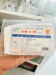 [SET 10 TÚI] GẠC Y TẾ TIỆT TRÙNG ĐÔNG PHA 5x6 8x9 10x10 (10 MIẾNG/GÓI)