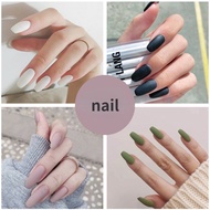 24pcs Sweet Summer Fake Nails Patches Pink Glitter Nude Press on Nails Women Wearable Nail Art Stick