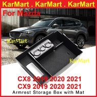 Mazda CX8 CX-8 2019 - 2025 CX9 CX-9 Armrest Box Storage Center Console Glove Tray Case Accessories (