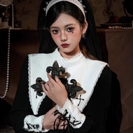 [Arrival In 7 Days] Halloween Costumes Nun Gothic Style Women's Clothing cos Cosplay Witch Performan