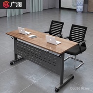 Strip Table Combination Mechanism Training Desk Mobile Flip Table Training Table Folding Conference 