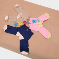 FILA FUSION  SOCKS Women Middle Socks (Blue / Light Khaki)