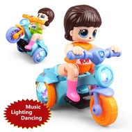 Electric Tricycle 360 Degree Rotating Stunt Gril Riding Bicycle Music Lighting Kids Baby Toy Gift