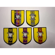 PGA 3D TACTICAL RUBBER / PVC PATCH WITH VELCRO - SHOULDER FLASH