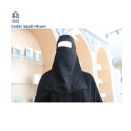 Black Saudi Veil Black Yemeni Chiffon Veil/