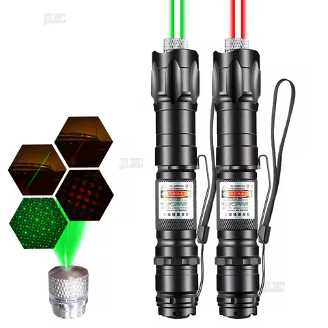 Green Laser Pointer 5 pcs Cap Teaching Tool Pet Automatic Cat Toys Laser Focus Adjustable Lazer Pen 
