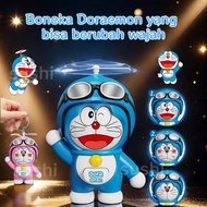 GANTUNGAN Children's Toys/ Cute Keychain/ Keychain Doraemon Face Changing Toy Doraemon/ Keychain Cou