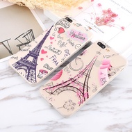 iPhone X 6 6s 7 8 OPPO R9 R9s Vivo V5 Plus 3D Relief Paris Tower Soft TPU Case