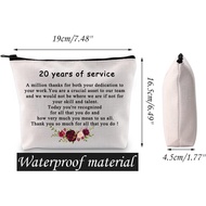 JNIAP 20th Work Anniversary Present 20 Years Working Service Cosmetic Bag 20 Years Work Anniversary 