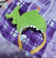 香港迪士尼樂園 Toy Story 反斗奇兵 玩具總動員 綠色 抱抱龍 泡泡龍 恐龍 Rex 毛公仔 大口 咬咬 頭箍 髮箍 Headband 頭飾 髮飾 生日禮物 復活節禮物 Disneyland 
