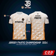 Fnatic Championship 2025 New Jersey T-shirt (free custom nickname)
