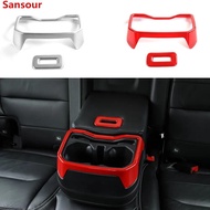 For Jeep Wrangler JL 2018-2025 Car Rear Armrest Box Cup Holder Decoration Cover for Jeep Wrangler Ac
