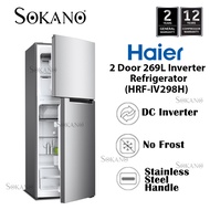 Haier 2 Door 269L Inverter Refrigerator Peti Sejuk (HRF-IV298H)