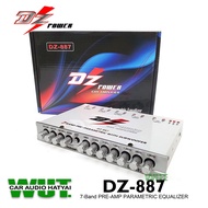 Dz power  7 BAND PARAMETRIC EQUALIZER PRE AMP ปรีแอมป์ ปรีรถยนต์ ปรี7แบนด์ (แยกซับอิสระ) dz power รุ่น dz-887