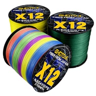 PE Braided Fishing Line GHOTDA 100m 9 12 Strands PE Super Ocean Fishing Braided Wires 20-120LBS Lead
