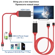 FGHGF PLAY Cable For Lightning to HDMI  Adapter USB Cable HDMI 1080P Audio Adapter Smart Converter C