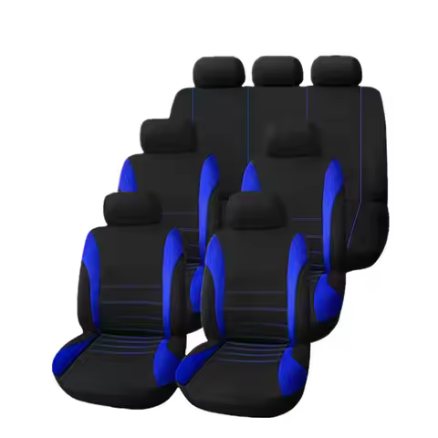 Universal 7-Seater Minivan Car Seat Covers - Fabric 7-Seater Van Truck Waistline Style