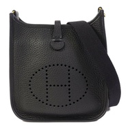HERMES Clemence皮革Evelyne TPM金扣肩背袋Noir