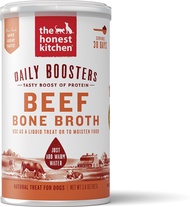 อาหารเสริมรสชาติสำหรับสุนัขและแมว The Honest Kitchen Beef Bone Broth น้ำซุปกระดูกวัวผงสำเร็จรูป ขนาด 102 g