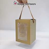 25pc 11x15x10cm Gift Box With String & Window Kotak Glass Mug Balang Biskut Doorgift Kuih Hari Raya