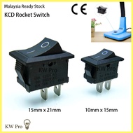 KCD1 Rocker Switch 10*15mm / 15*21mm Mini Push Button Switch ON-OFF-ON 2 Pins