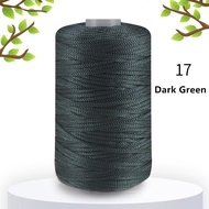 (FREE Crochet Hook) Benang kait 2.5mm Rolled Crochet Polyp Nylon Premium Shiny Icy Yarn Icy PP hollo