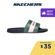 Skechers Women Cali Side Lines 2.0 Slides - 897921-BKGR