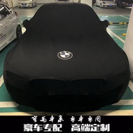 เสื้อกันฝนรถยนต์ BMW 525li530li320liM325 เข้าชุด X1x2X3X4X5X6X7 740Li Z4 PVC Fiber Glass Car Cover ส