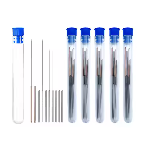 3D Printer Nozzle Cleaning Kit - 60PCS Needles (0.2-0.5mm), Hardened Steel Unclog Tool for Creality 