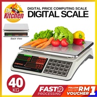 DY-729 40kg Electronic Digital Price Computing Rechargeable Supermarket Counting Scale Penimbang Har