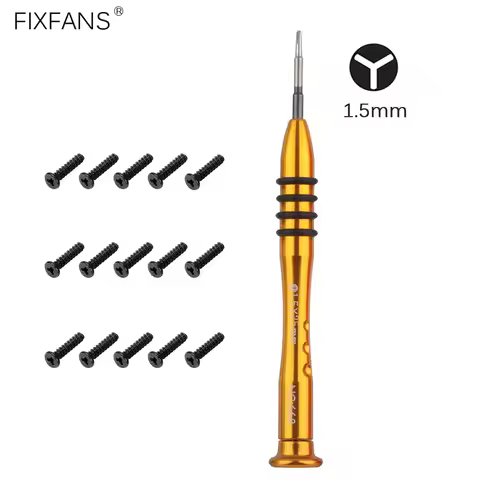 1.5mm Triwing Y00 Screwdriver and 15pcs Y Type Tripoint Screws Replacement for Nintendo Switch Joyco