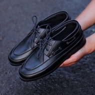 Docmart Men's Doff Black Lace-up Shoes Formal Office Work Shoes Classic Casual Shoes Kasut Kulit Hit