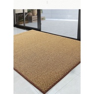 ♞,♘Modern big Buri mat carpet Anti-Slip Floor Mat abaca rug Welcome door Outdoor Dust Control Mat A