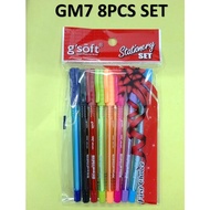 Gsoft GM7 Color Ball Pen 0.7mm set(8pcs)