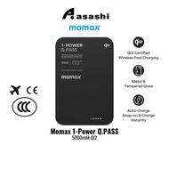 (3C Certified) Momax 1-Power Q.PASS 5000mAh Qi2 Magnetic Wireless Battery Pack