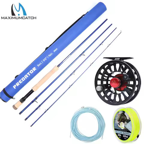 Maximumcatch Saltwater 30T SK Carbon Fiber Fly Fishing Rod 8-10WT with CNC Machined Micro Adjusting 