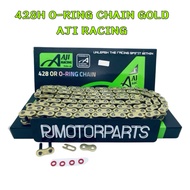 428H O-RING CHAIN ORING GOLD 428 SPROCKET RANTAI SPOKET SPOCKET ORIGINAL AJI RACING ESPADA Y15 Y16 R