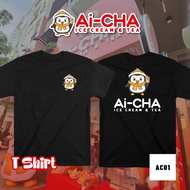 Ai-CHA ICE CREAM & TEA Uniform Adult T-Shirt 100% Cotton 160gsm