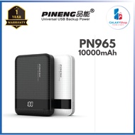 Original Pineng PN 965 10000 mAh Lithium Polymer Power Bank, Small Mini Size Powerbank Travel Women 