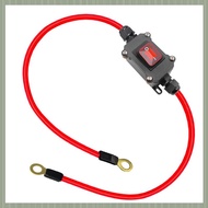 (QJWR) DC12V Inline Wire Switch DC12-24V DPST Dual Side Wiring Switch 25A IP67 with on/Off Quick Con