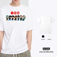 BTS Korean Idol Cartoon Print T-Shirt for Men Women--Cute Kpop Group Graphic Tee