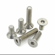 baut L VERSENG stainless steel M8 X 30 SS304 (HARGA PER BIJI)