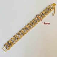BANGKOK 916 GOLD FRAMEWORK FLOWER BRACELET COP Bangkok Gold Bracelet- Bangkok Gold Chain/Gold free 9