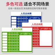 Daily New Arrival/Acrylic Staff Going to Sign Floor Department Sign People Defense Office Notice Sig