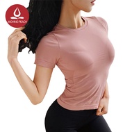 MOVING PEACH yoga tshirt fitness drifit shirt sports top women clothesETY