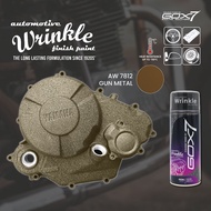 Gox7 Wrinkle Finish Paint-Gun Metal -Wrinkle Paint-Motor Engine Casing -Cat Menggerutu-TAHAN PANAS-4