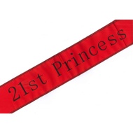 21st Princess Sash Birthday Party Satin Sash Birthday Party Accessory Decoration Party for Girls