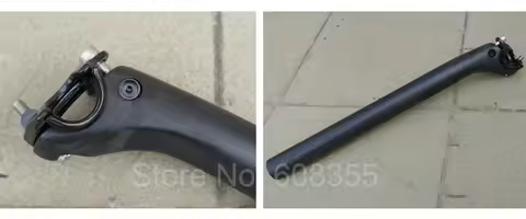 2025" Black mountain Road Bike Full Carbon Fiber Seat Post 31.6mm 27.2mm 400mm - UD Carbon Matt