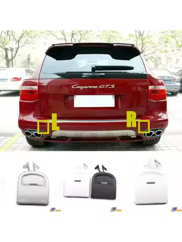 Fit 07-10 L&R Porsche Cayenne 9PA1 955 957 Base GTS S Turbo Sport REAR TOW EYE CAP COVER